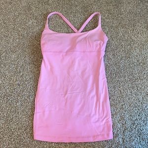 Pink lululemon tank top